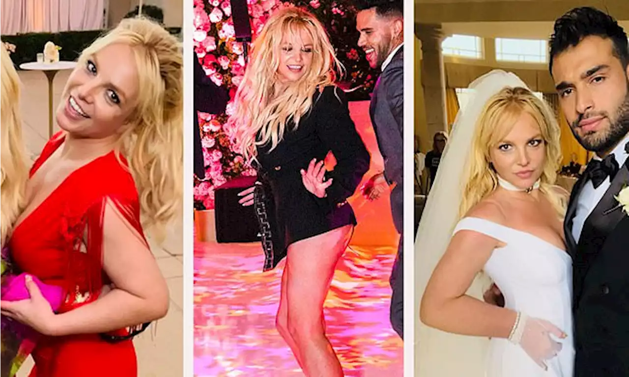 Britney Spears wears THREE outfits at lavish wedding to Sam Asghari