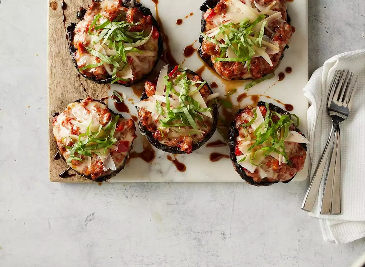 Portobello Mushroom 'Pizzas' Recipe — Eat This Not That