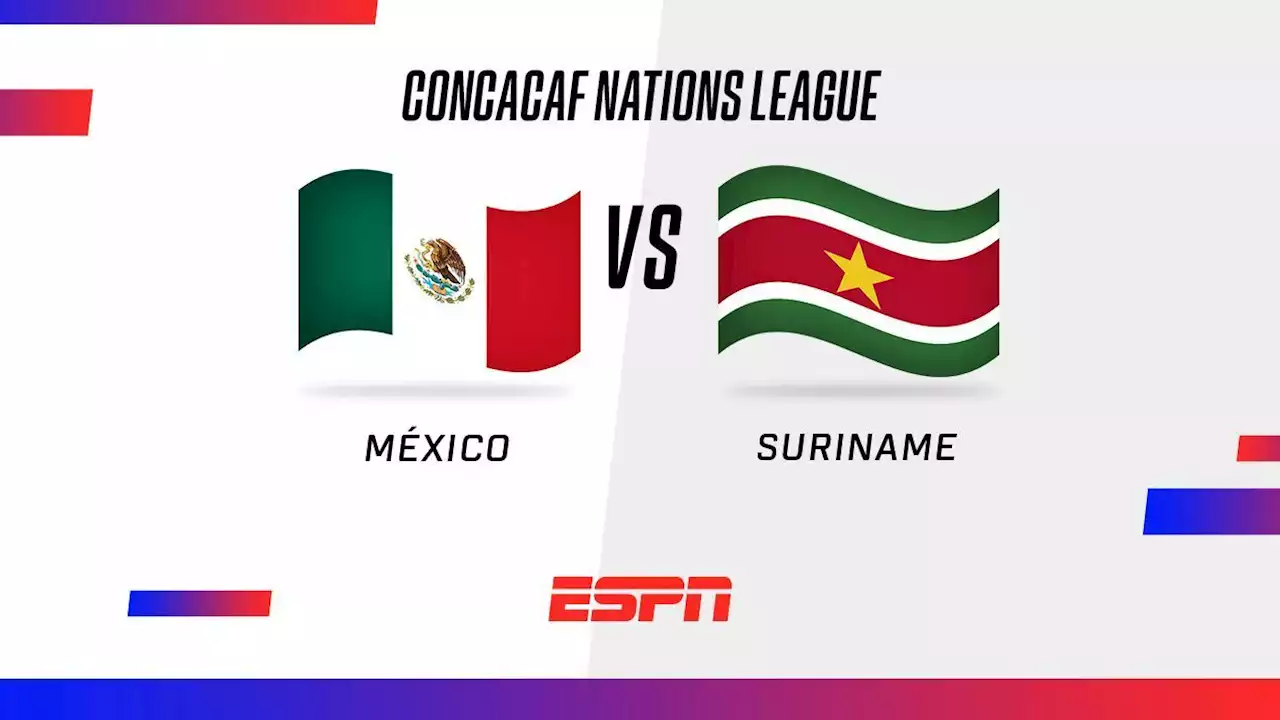 México, a iniciar con el pie derecho en la Nations League