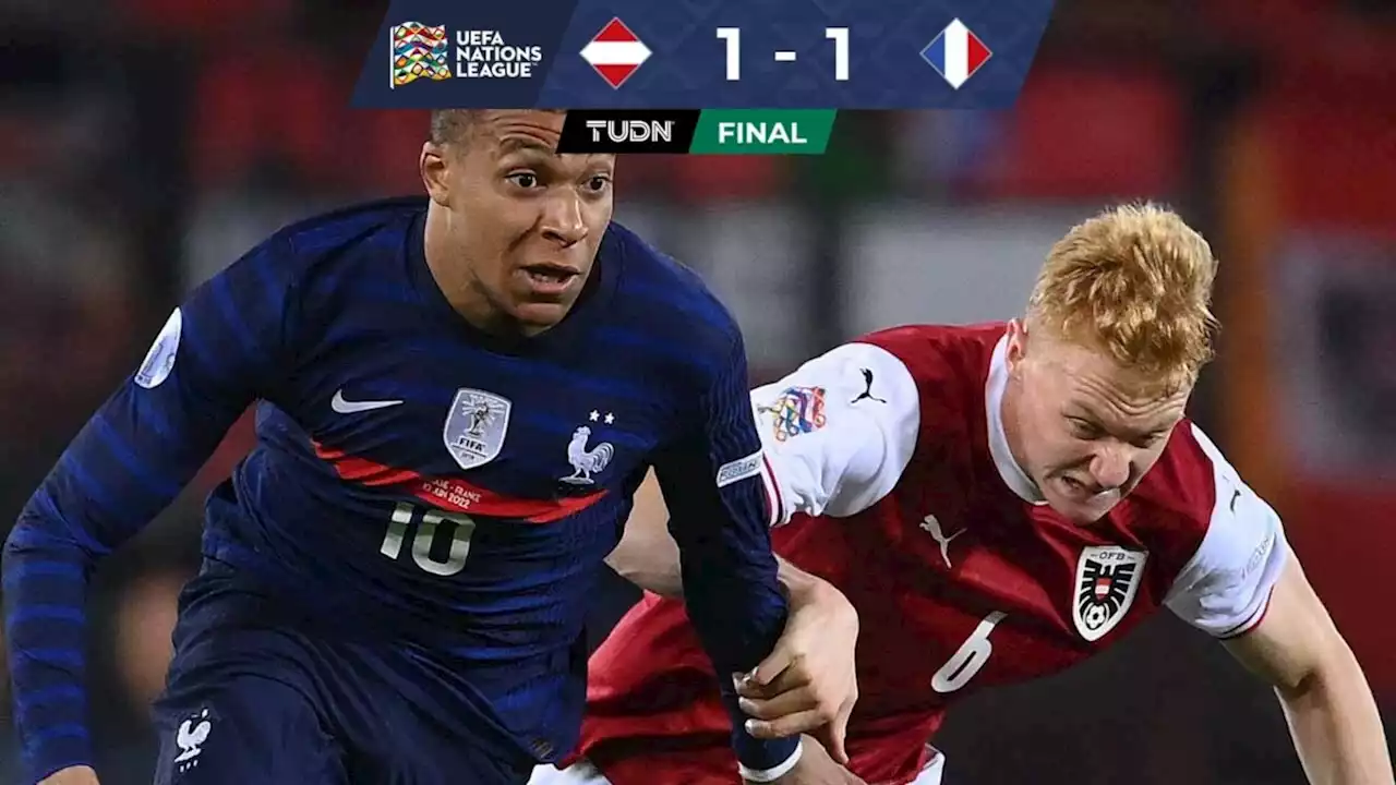 Austria evita que Francia sume su primer triunfo en UEFA Nations League