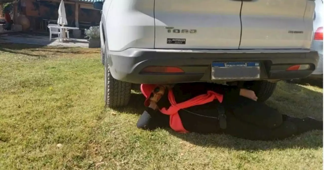 Elisa Carrió reeditó su meme más famoso: posteó una foto acostada debajo de un auto