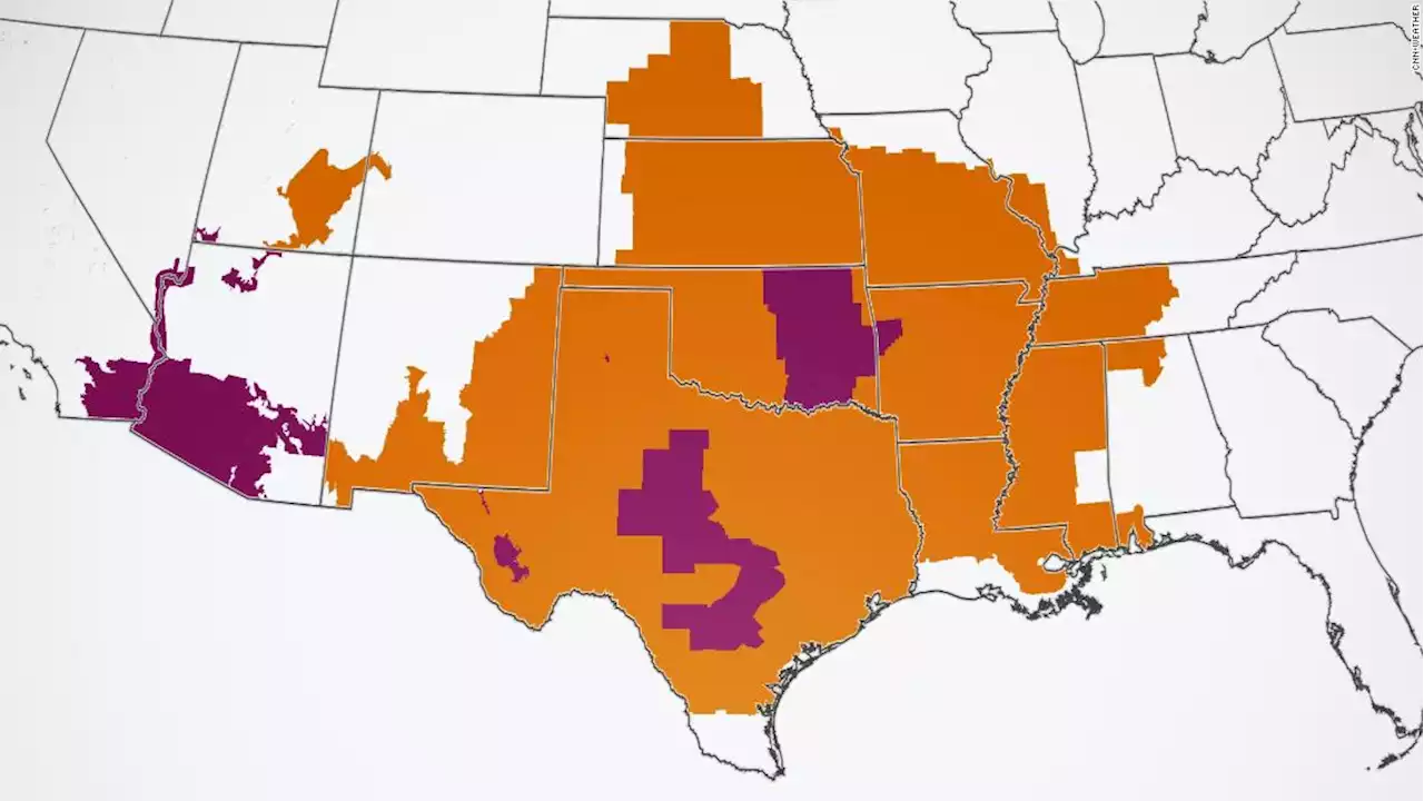 Heat wave creating a 'dangerous situation' across the southern US as millions will feel triple digit temperatures this week