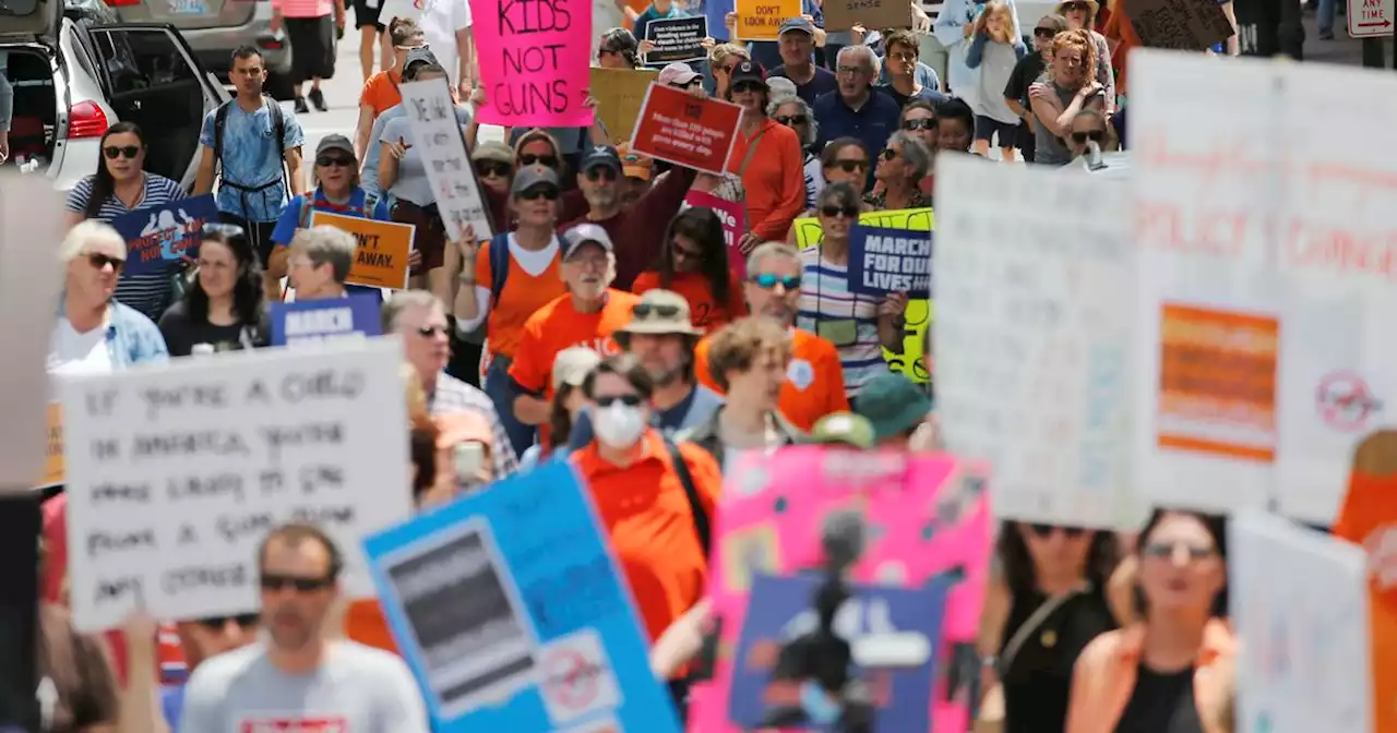 ‘Enough is enough’: Thousands demand new gun safety laws