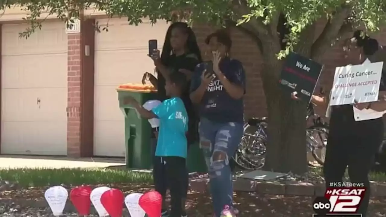 Car parade held for 7-year-old San Antonio boy to celebrate end of cancer treatment