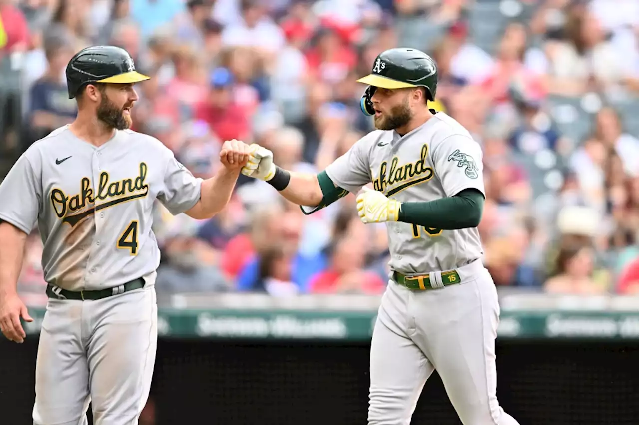 Athletics snap 10-game losing streak as Brown hits grand slam in Cleveland