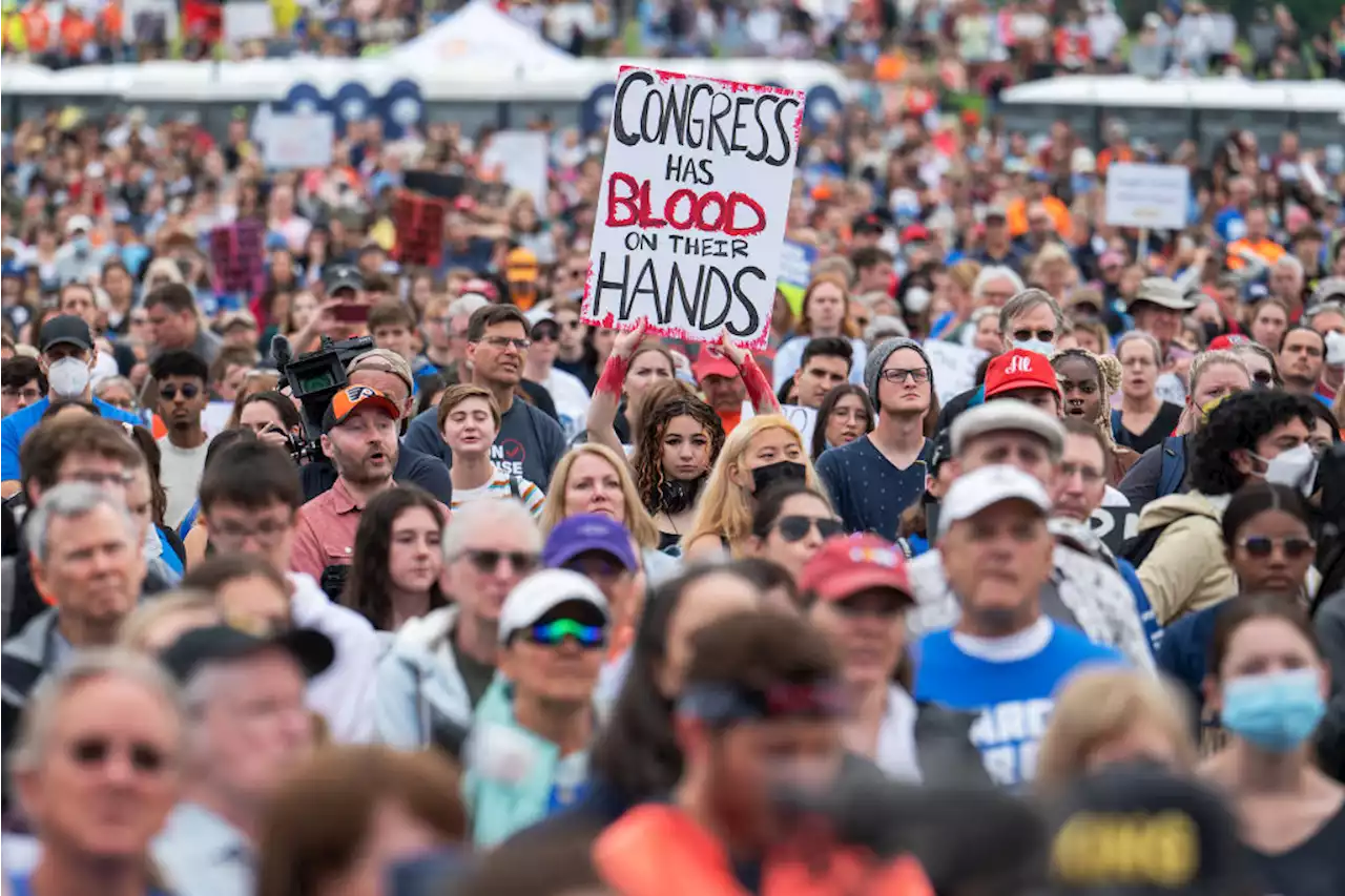 ‘Enough Is Enough' Say Thousands Demanding New Gun Measures