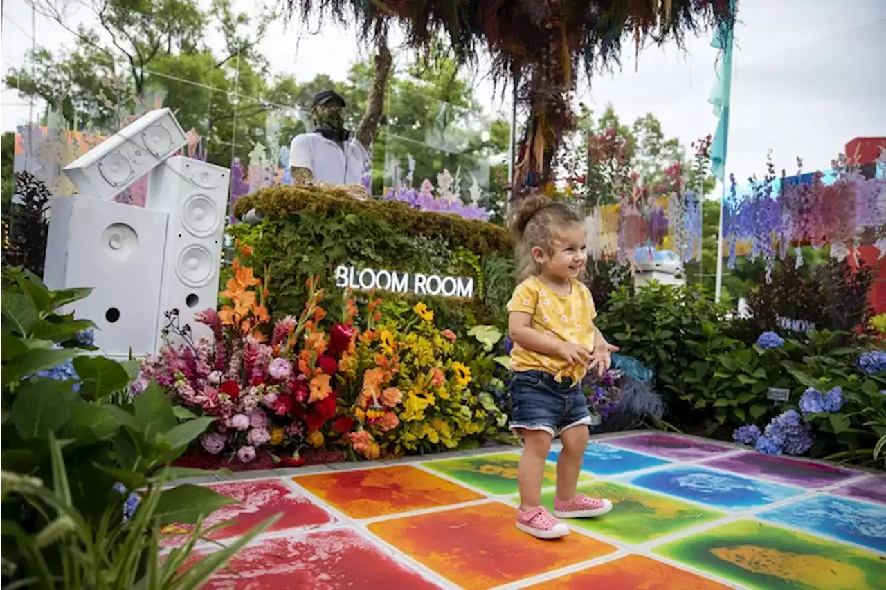 Amid heavy rain, Flower Show delays Sunday opening till noon