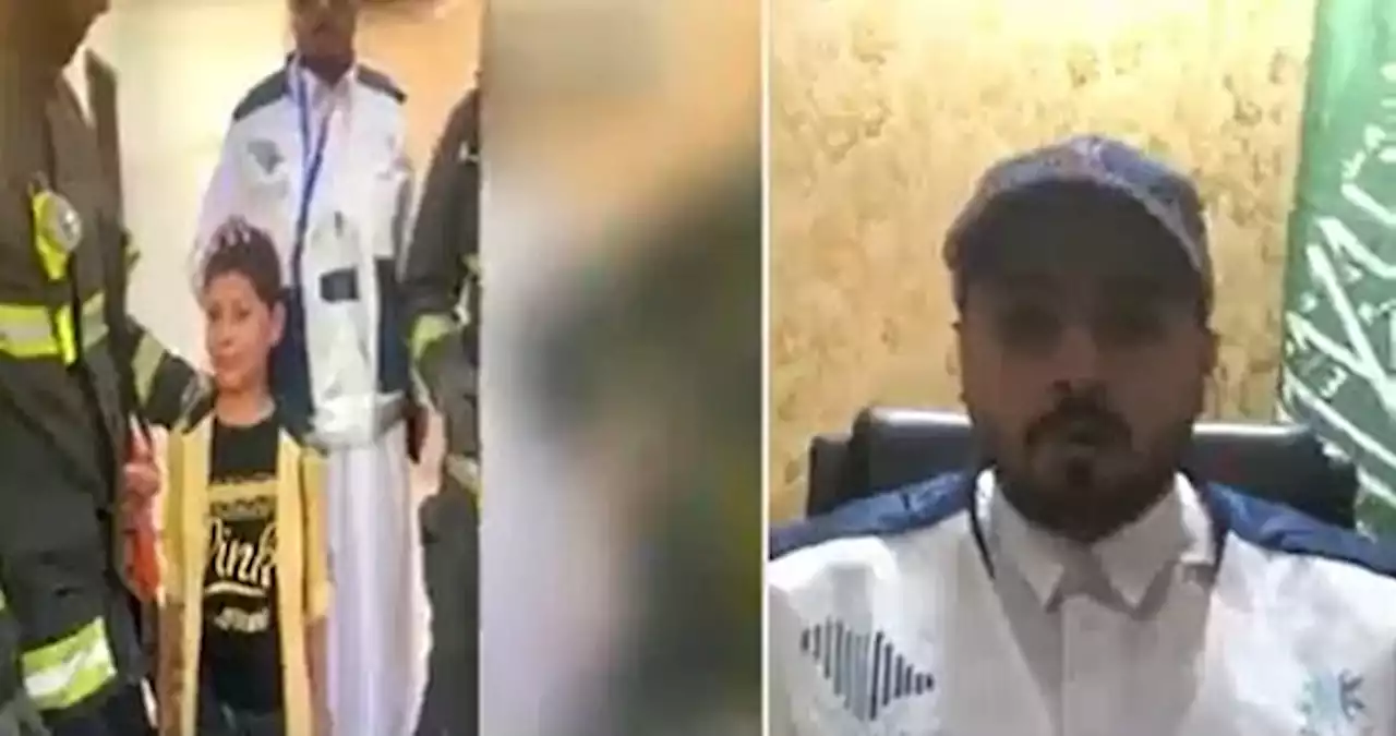 شاهد بالفيديو.. باحث التعداد السكاني يُنقذ طفلاً تعلق في نافذة المنزل