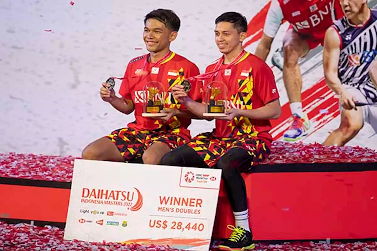 Momen Ganda Putra Indonesia Fajar/Rian Raih Juara Indonesia Masters