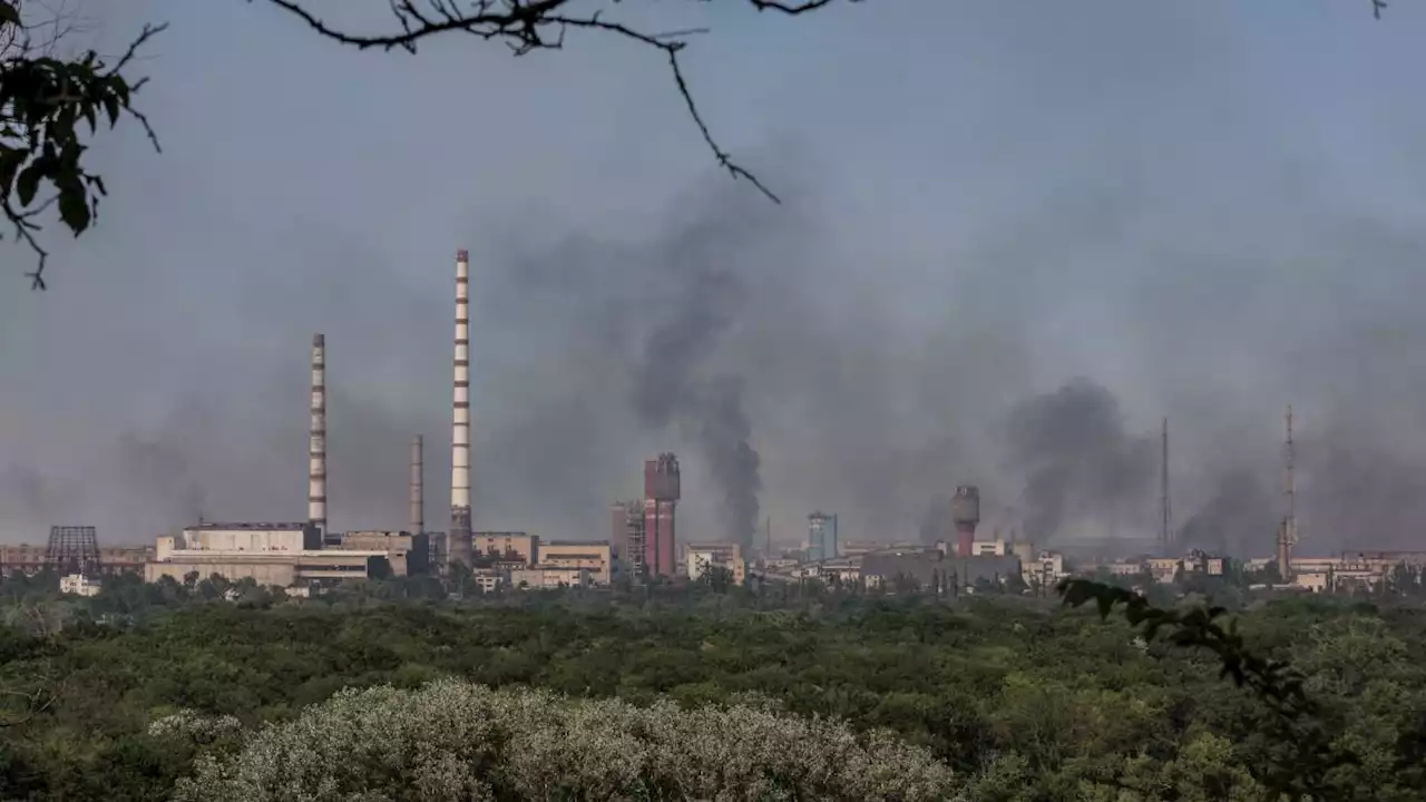 Ukrainian chemicals plant catches fire during intense Russian shelling of Severodonetsk