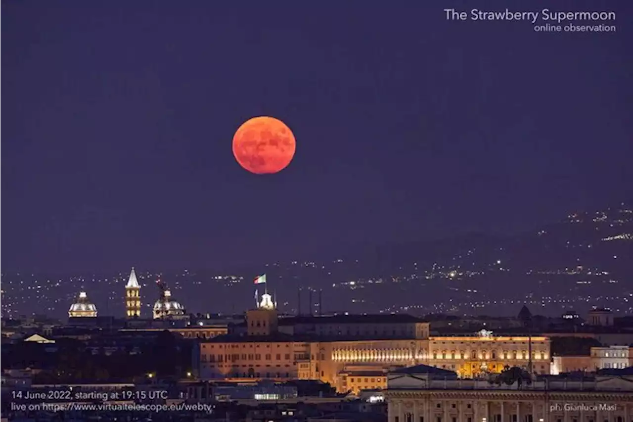 Oggi la ‘Superluna delle Fragole’, è la seconda del 2022 - Scienza & Tecnica