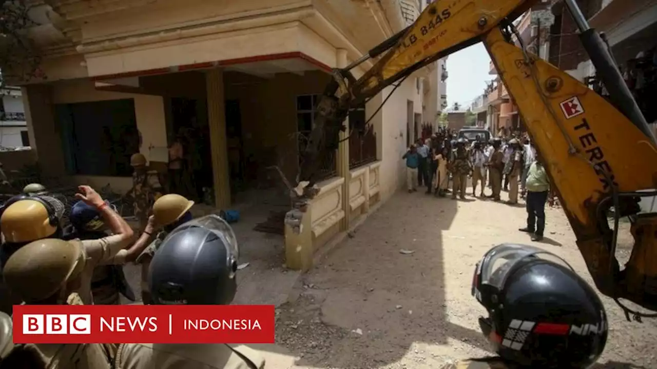 India hancurkan sejumlah rumah tokoh Islam setelah aksi protes ujaran tentang Nabi Muhammad - BBC News Indonesia