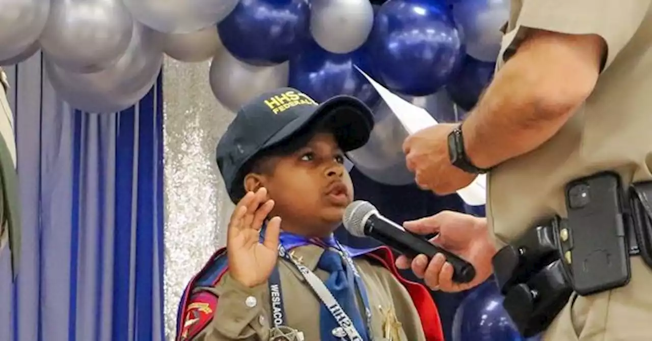 Boy with Terminal Cancer Becomes Honorary Cop Thanks to TX Agencies