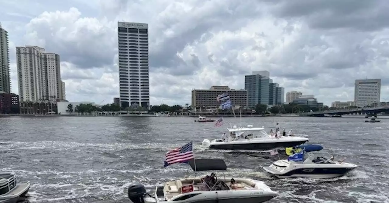 PHOTOS: 'First in the Nation' DeSantis Flotilla Takes Over Jacksonville, Florida