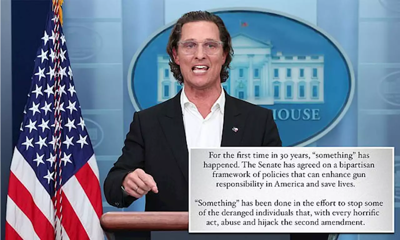 McConaughey thanks bipartisan senate committee who drafted framework