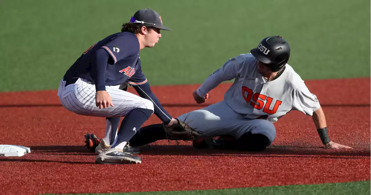 Auburn falls to Oregon State 4-3; teams play decisive third game Monday night