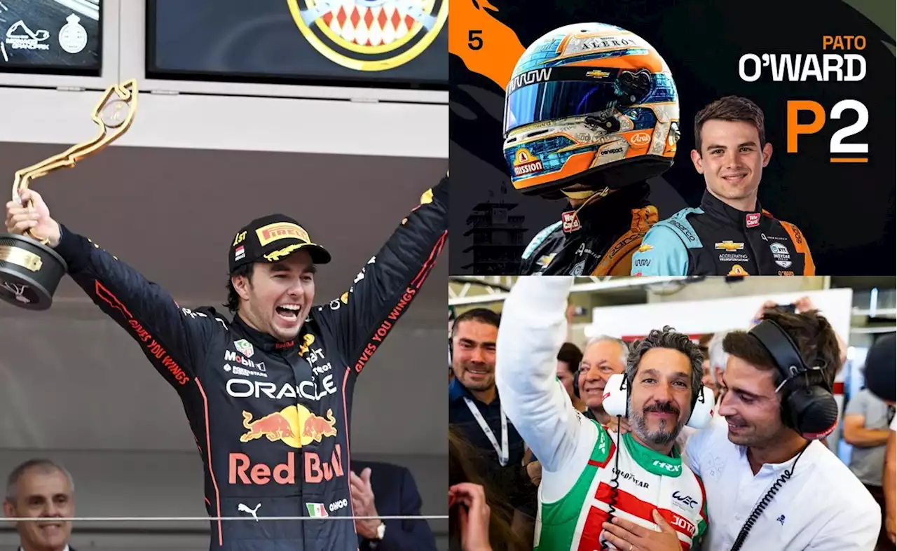 Los mexicanos Checo Pérez, O'Ward y González brillan en las 3 joyas del automovilismo