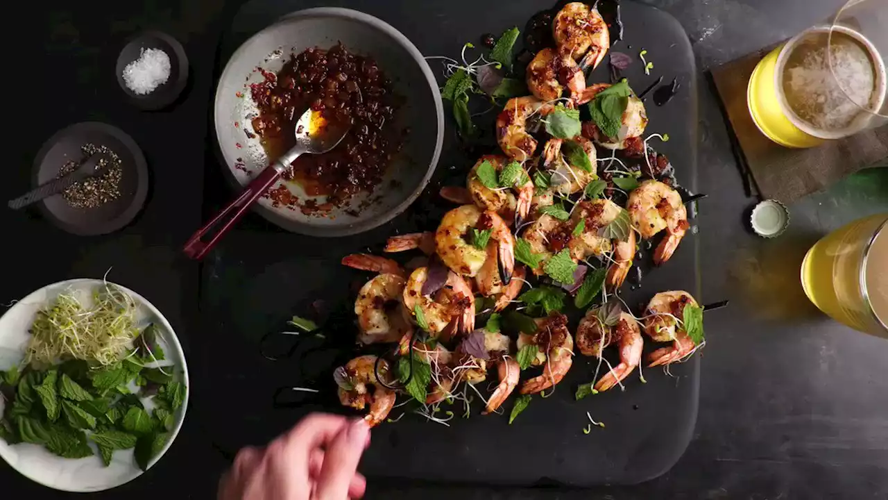 Grilled Shrimp with Shrimp Butter Recipe