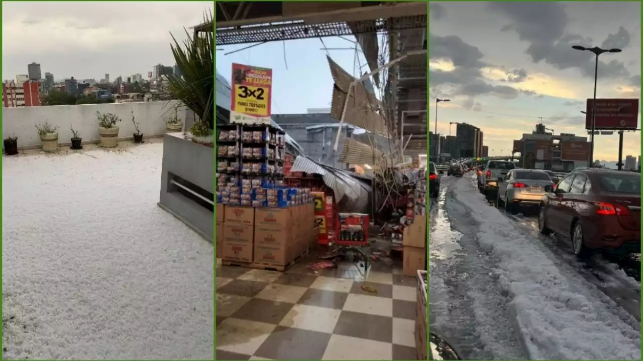 Granizo en CDMX y otros estados deja FOTOS y MEMES virales