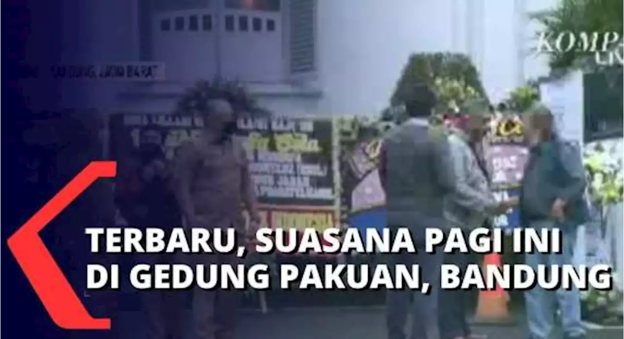 Suasana Pagi Ini di Gedung Pakuan, Warga Terus Berdatangan untuk Takziah