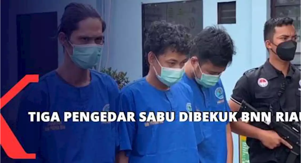 Tiga Pengedar Sabu Dibekuk BNN Riau