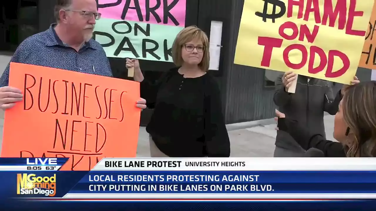 People outraged after City of San Diego removes parking for bike lanes in University Heights -