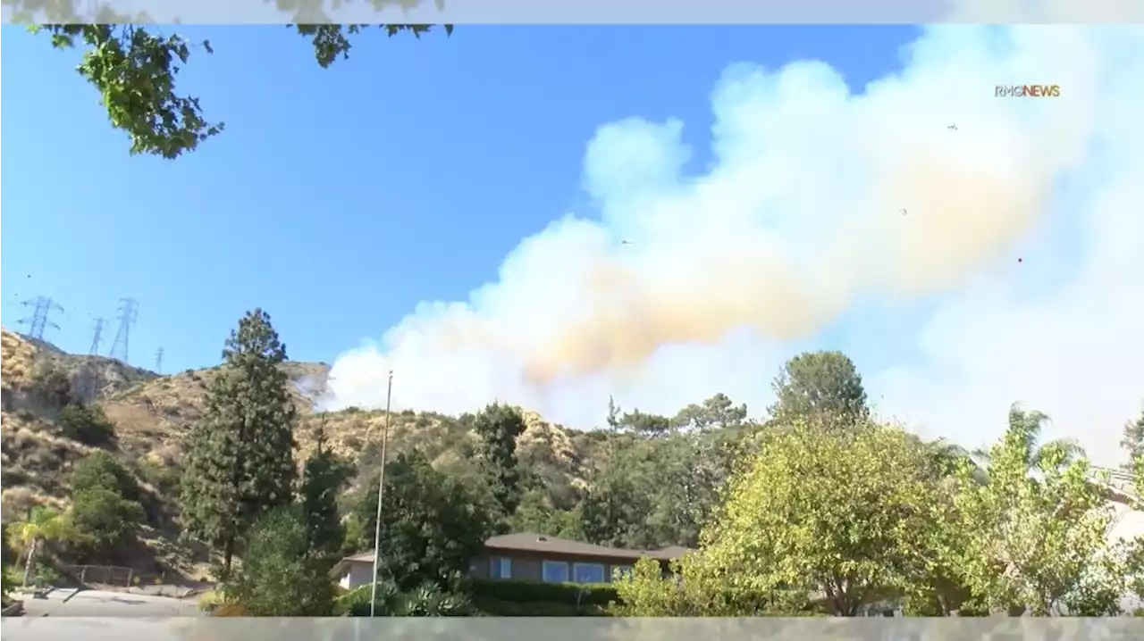 Vegetation fire breaks out north of Duarte