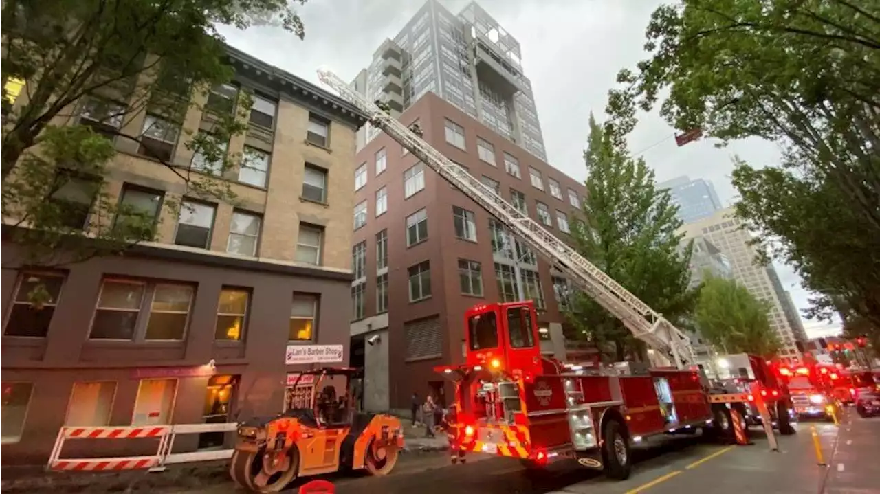 First Hill 3-alarm fire mobilizes emergency rescue, sends 2 to Harborview in critical condition