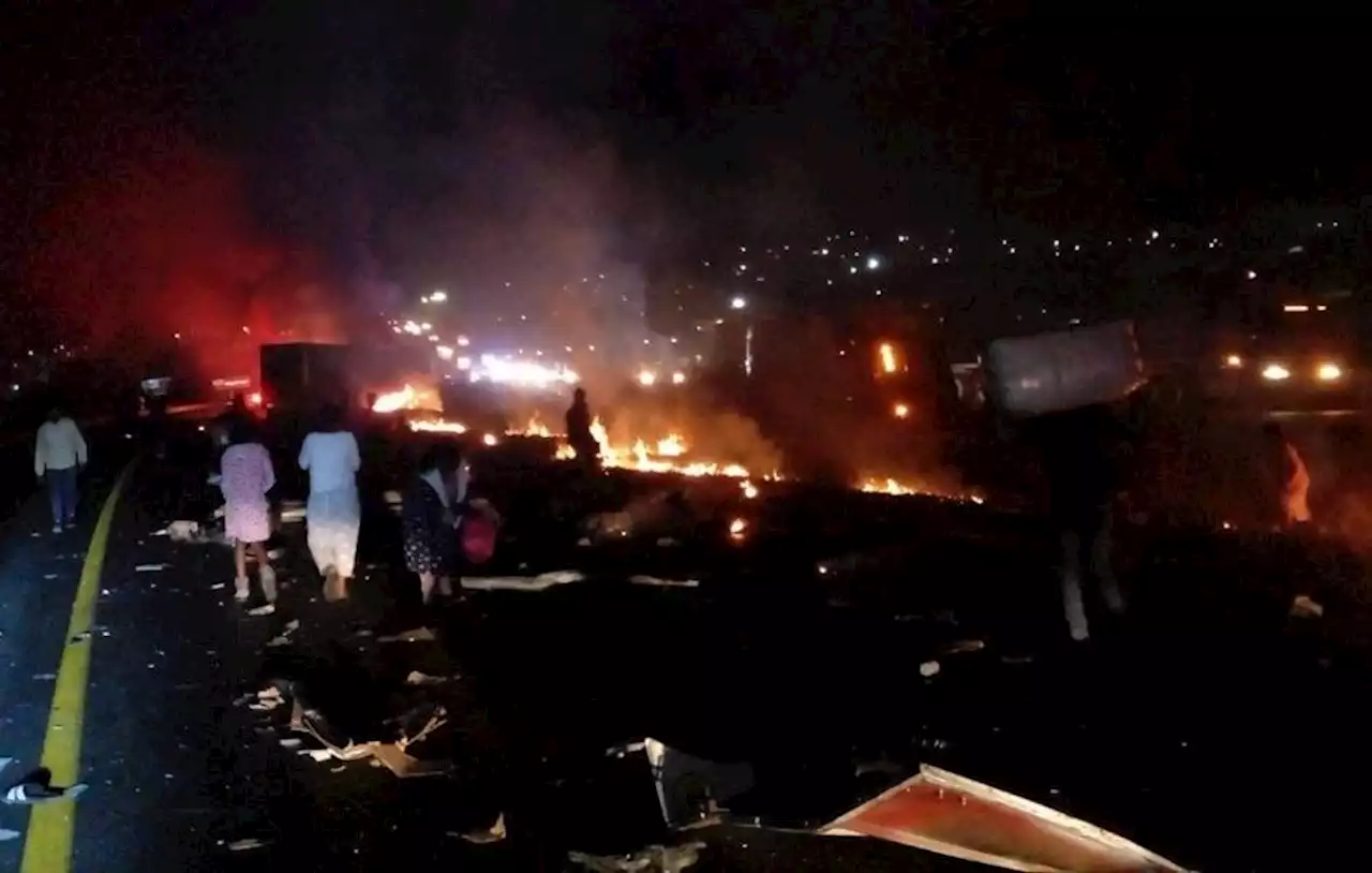 Trucks looted on the N3 near Mooi River, KZN | Witness