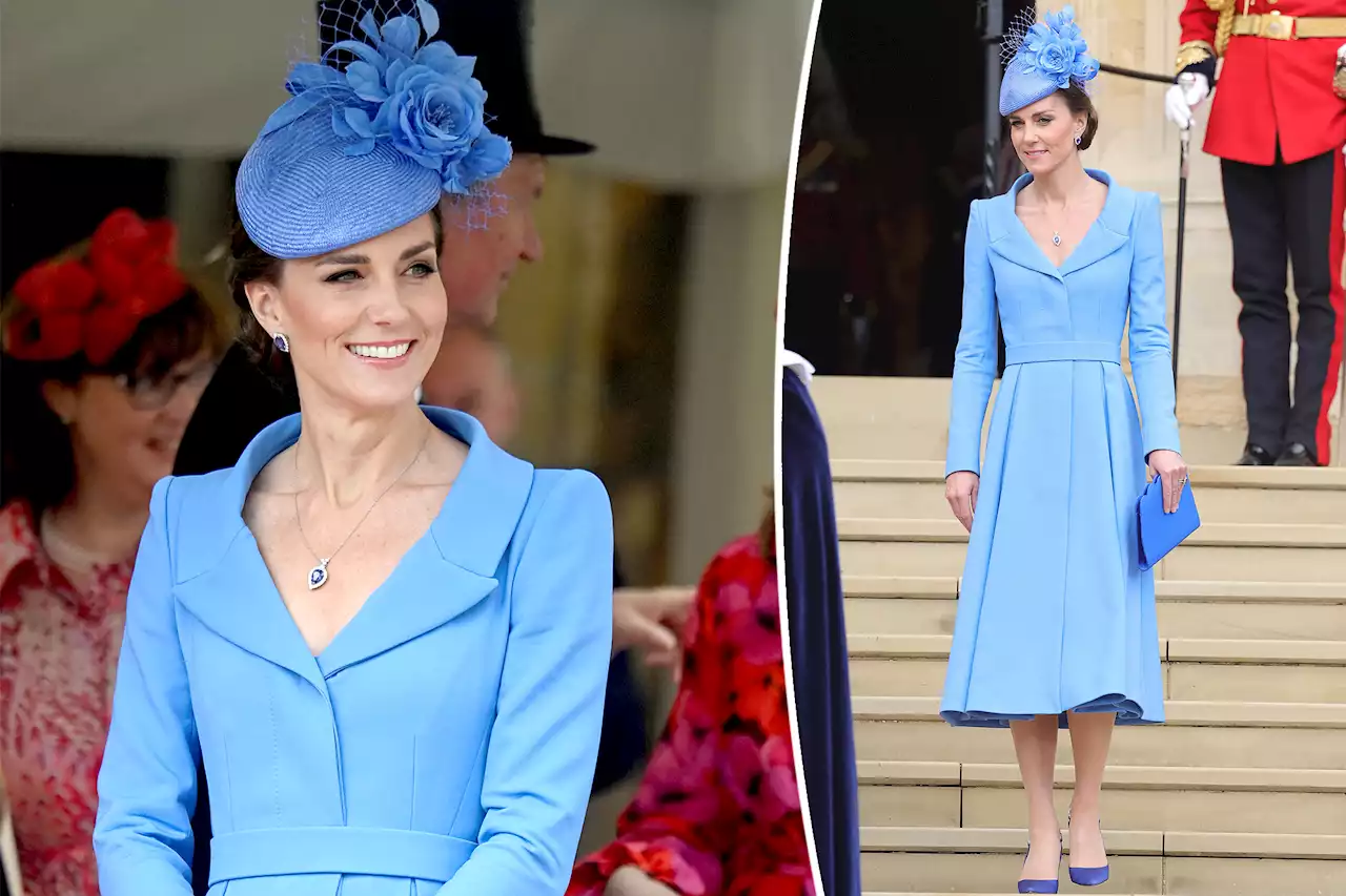 Kate Middleton wears head-to-toe blue at Order of the Garter event