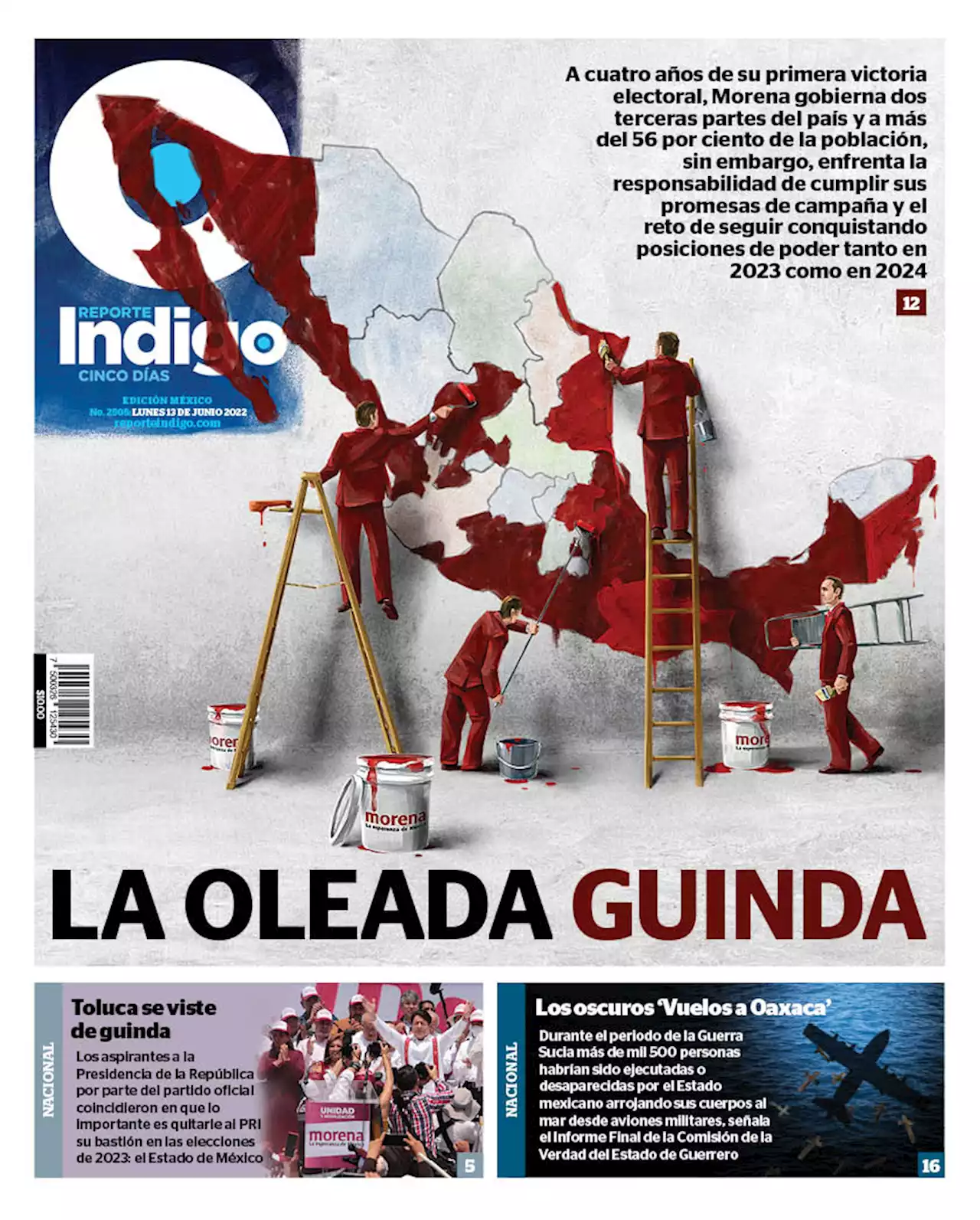 En cuatro años, la oleada de Morena pintó de guinda el país - Reporte Indigo