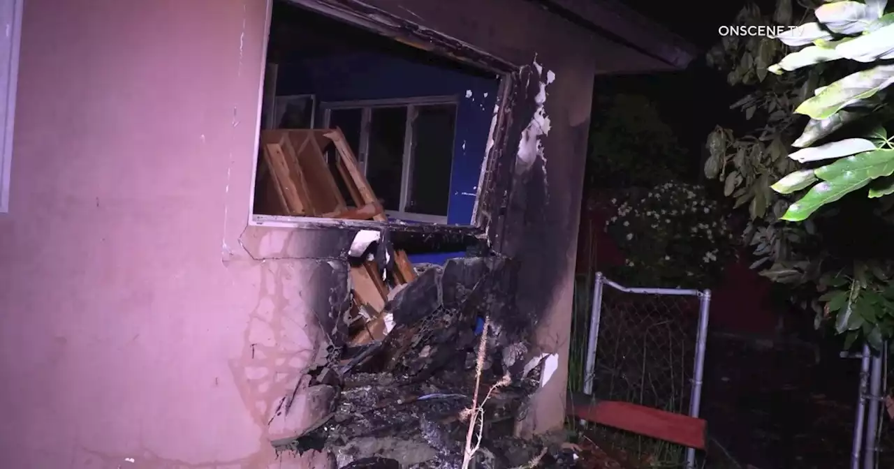 Stolen car rams Chula Vista police car, slams into home during chase