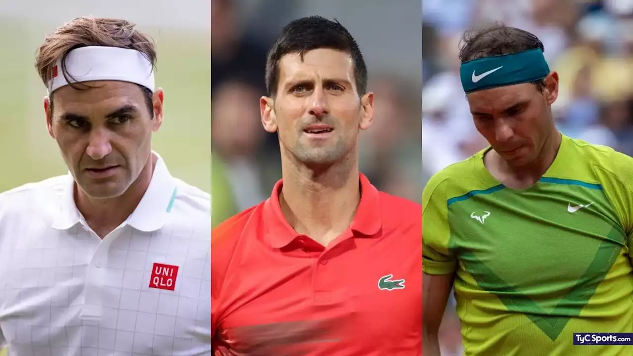 ¿Se acerca el final del Big 3? El ranking ATP y un momento histórico sin Djokovic, Federer o Nadal entre los mejores - TyC Sports