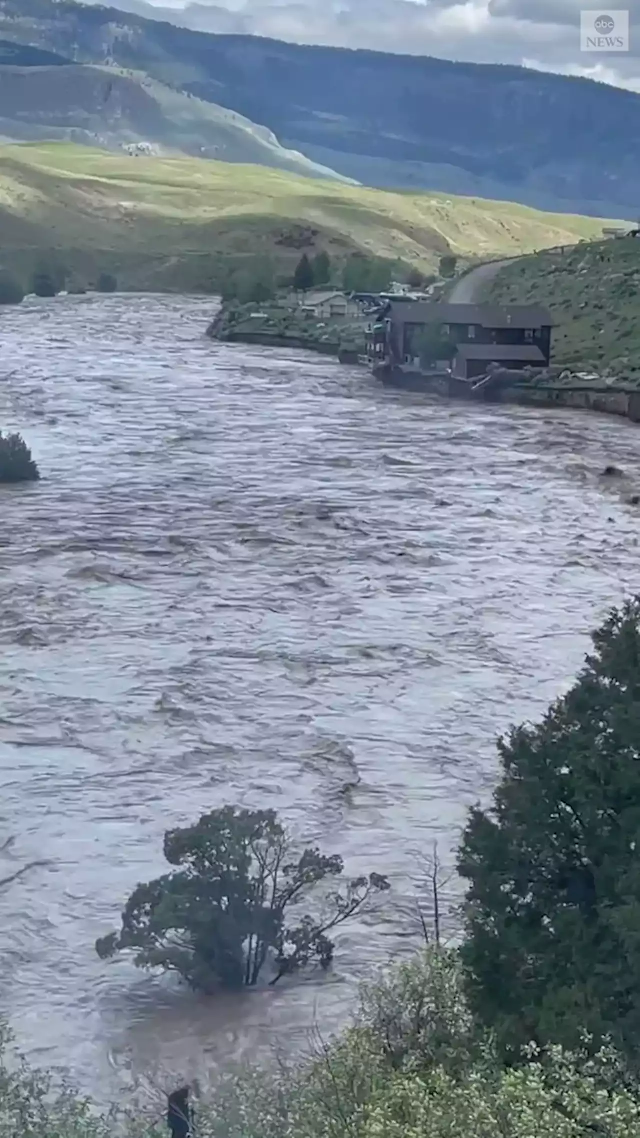 Yellowstone National Park closes its entrances due to rockslides, flooding from 'unprecedented' rain