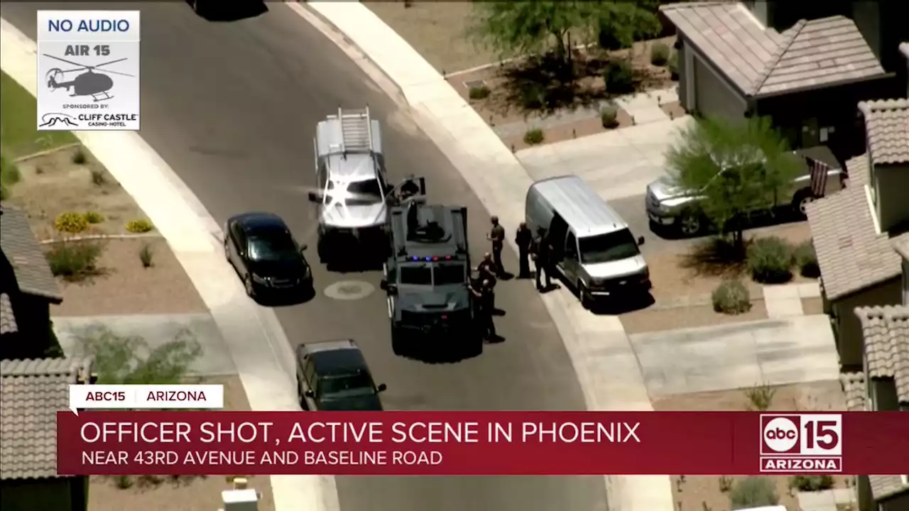 Phoenix officer shot near 43rd Avenue and Baseline Road