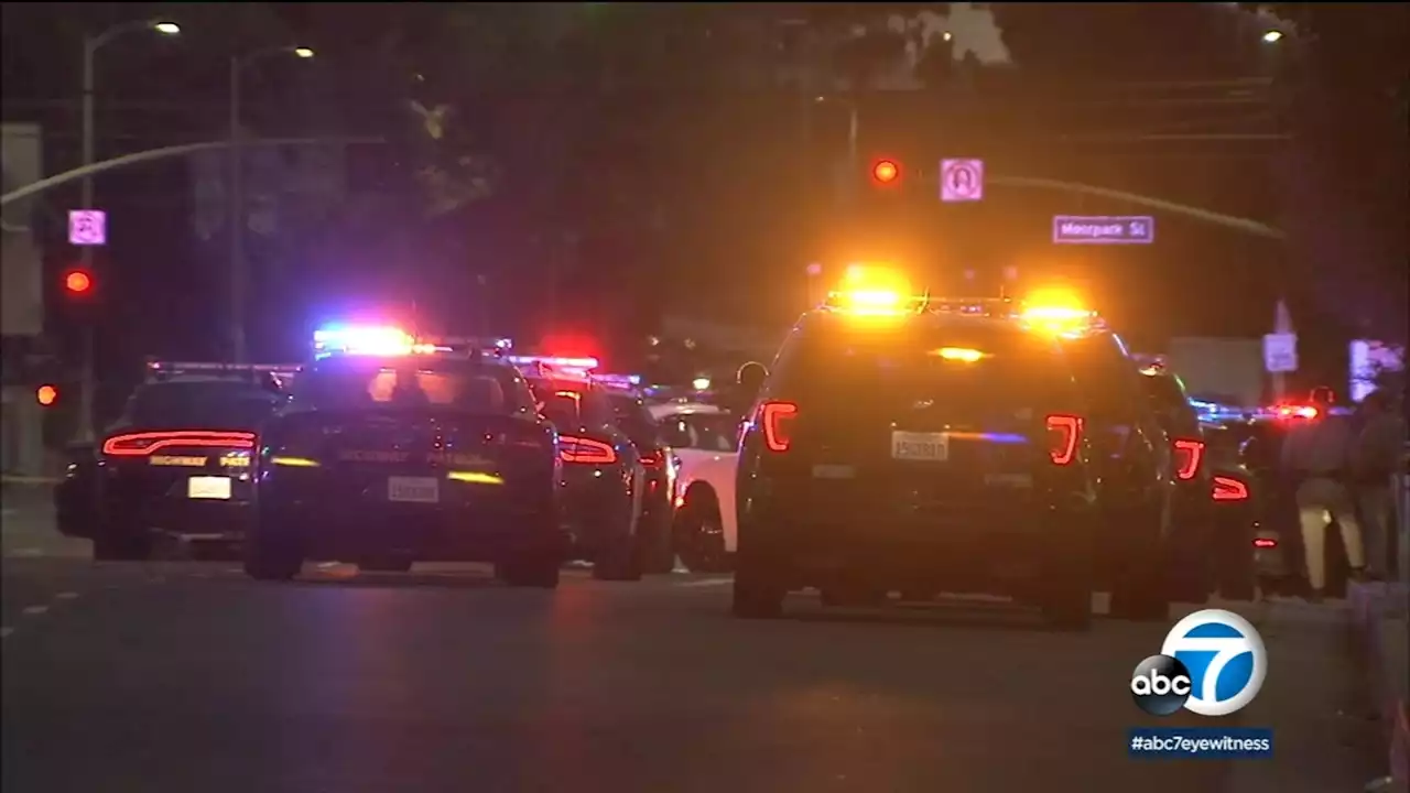 CHP officer hospitalized after being shot during traffic stop in Studio City; suspect sought