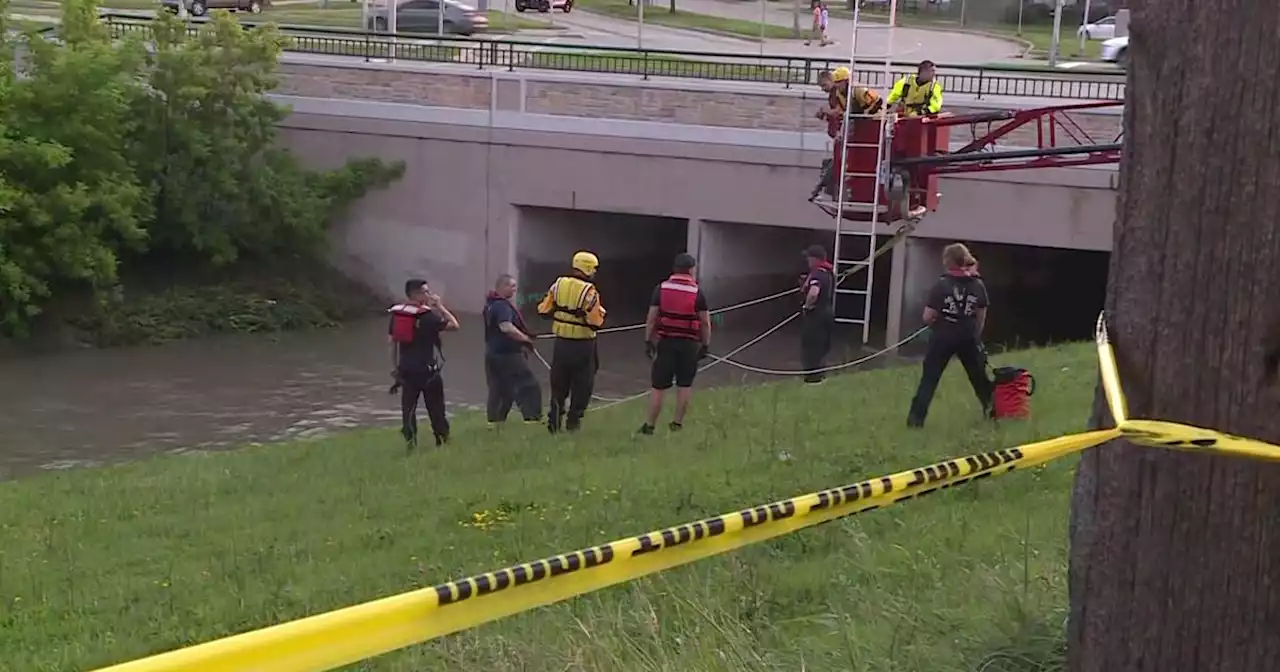 Boy, 2 adults missing after being swept away in drainage ditch following severe storms in Milwaukee