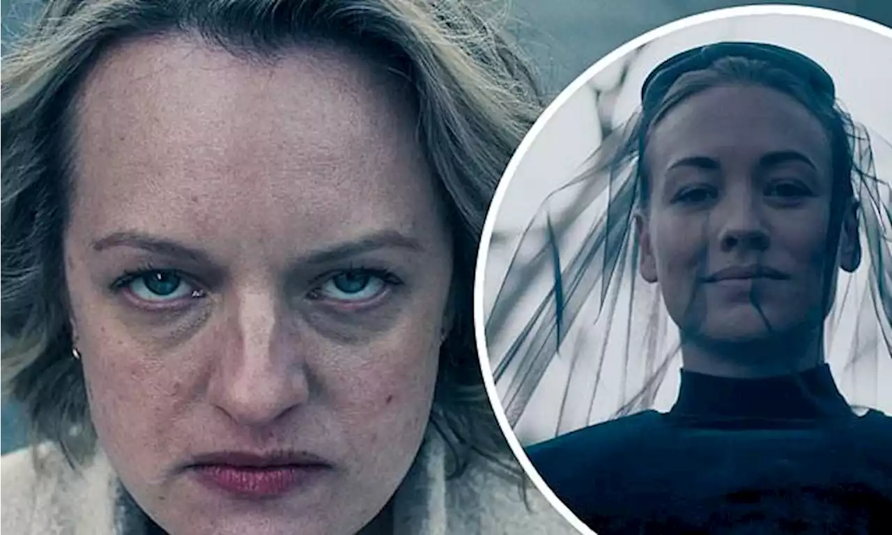 Elisabeth Moss and Yvonne Strahovski in The Handmaid's Tale season 5