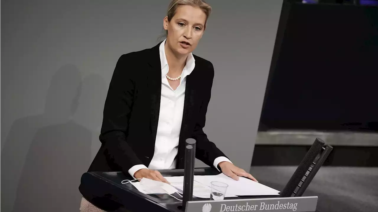 Bundesparteitag - Weidel will AfD-Vize bleiben - schließt Kandidatur für Doppelspitze aber nicht aus