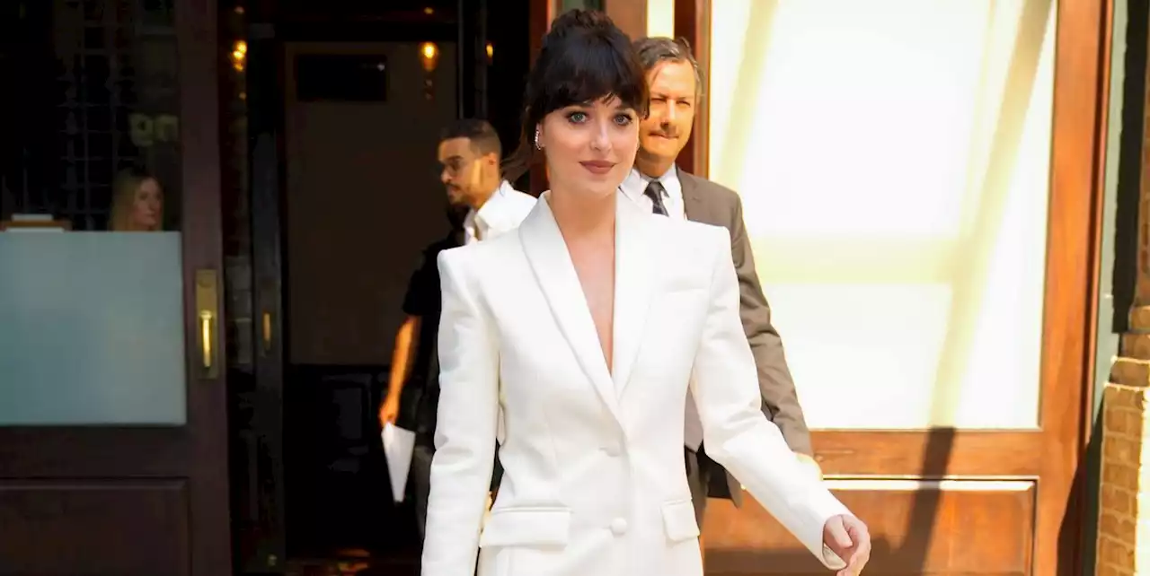 Dakota Johnson Has a Sultry Take on the Blazer Minidress