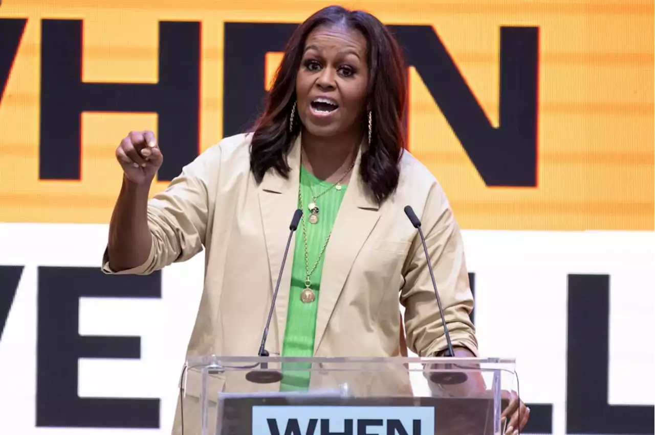 Michelle Obama urges LA Summit crowd to help ‘expand democracy’