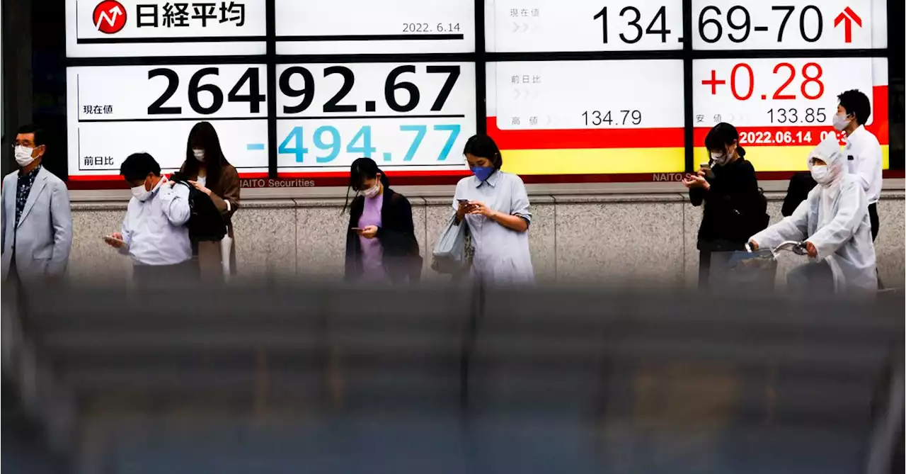 Asian stocks slide as Fed hike fears tip Wall St into bear market