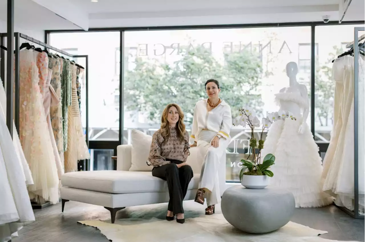 Anne Barge and Flora Petakas Open Bridal-Eveningwear New York Store