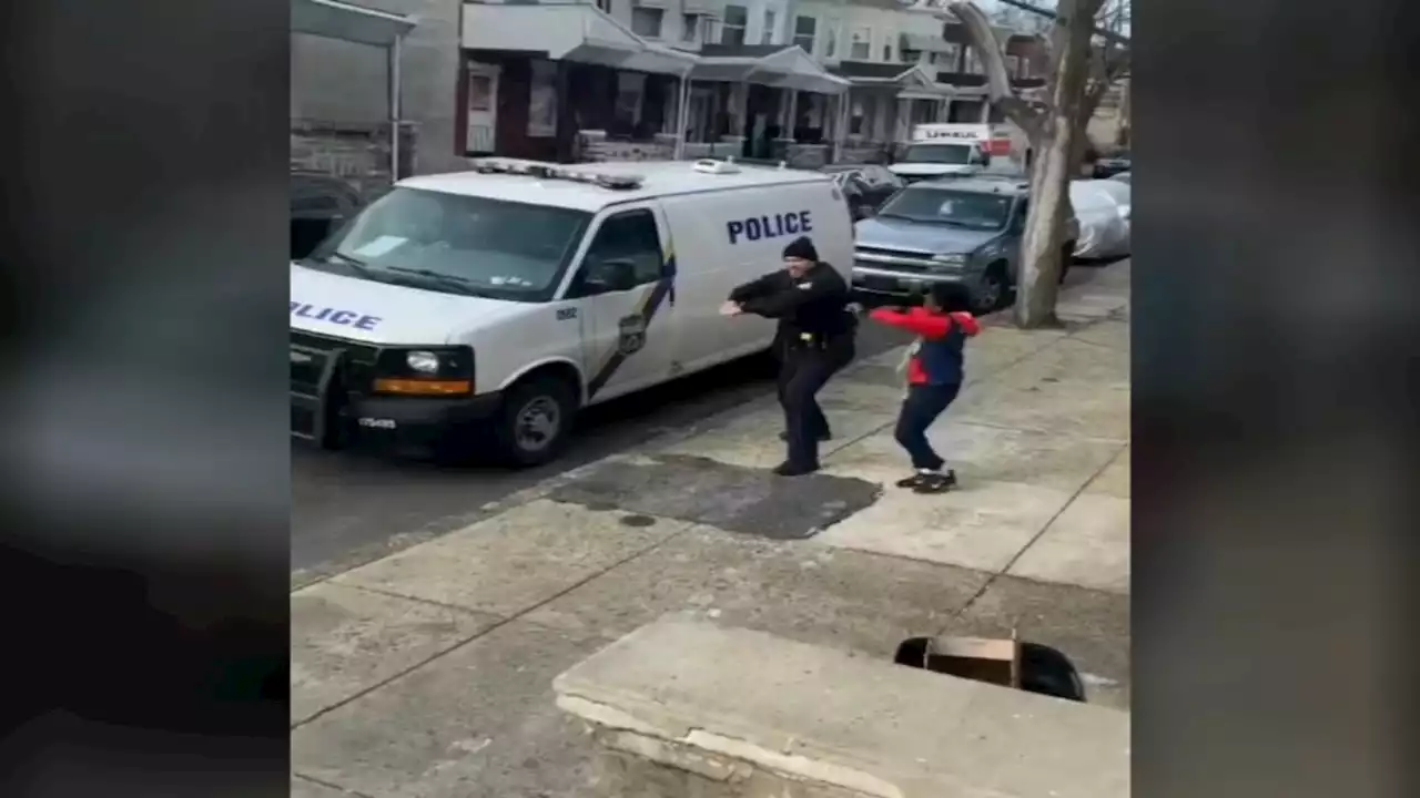 Philadelphia police officer surprises 5th grader at graduation following viral dance-off