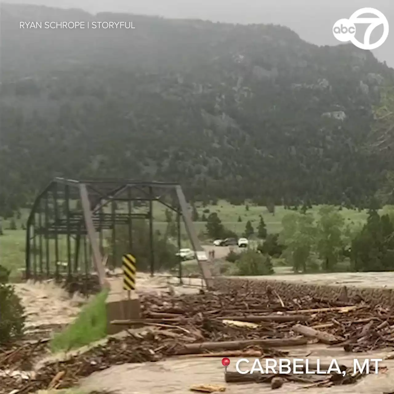 Yellowstone closes after 'unprecedented' rain washes out roads