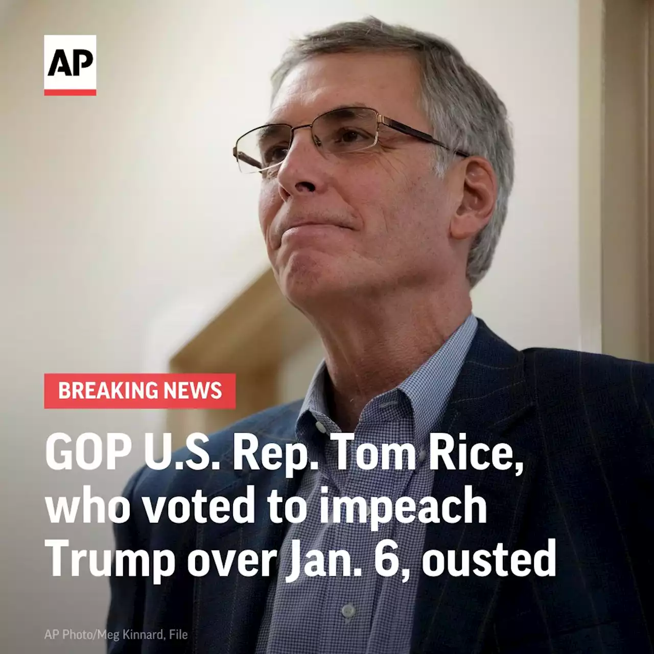 Rice loses House seat after impeaching Trump; Mace holds on