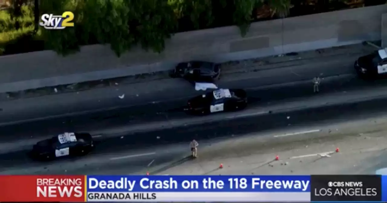 One killed, two injured in crash on 118 Freeway in Granada Hills