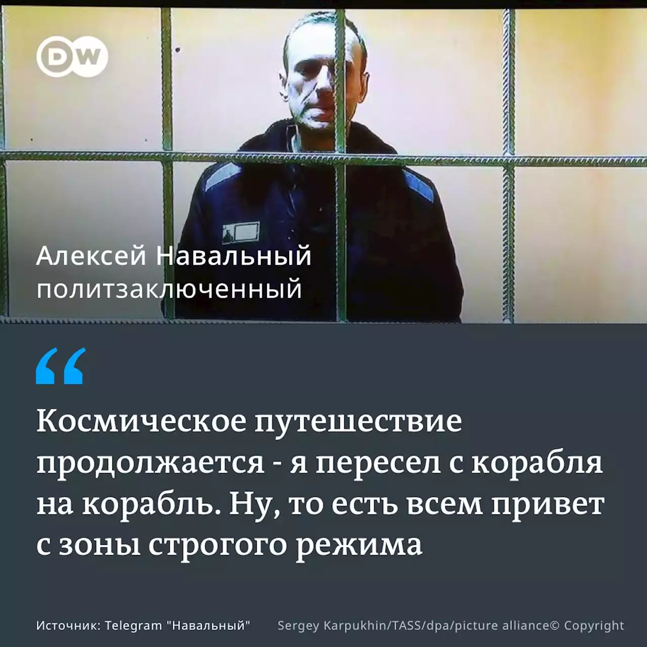 Алексей Навальный написал первое письмо из 'пыточной колонии' ИК-6 | DW | 15.06.2022