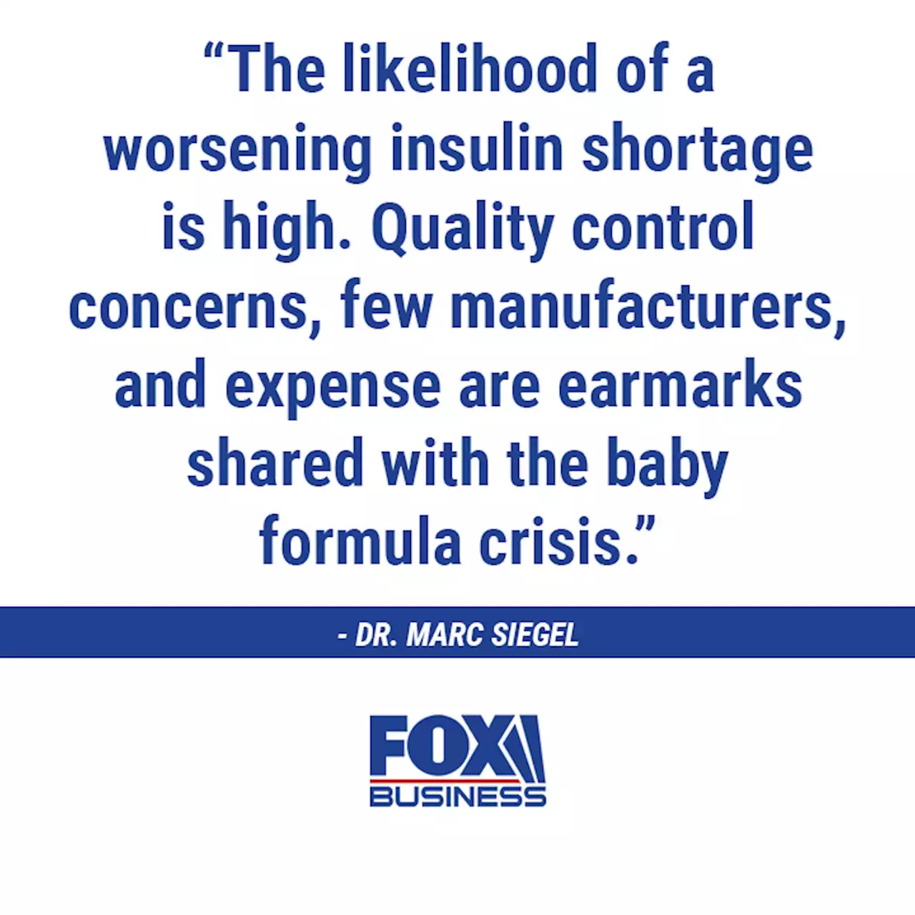 Insulin shortage might be next supply chain crisis