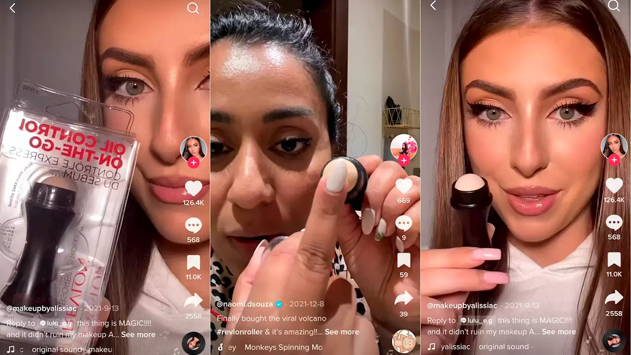 TikTok Is Obsessed With A £12.99 Face Roller That Whips Away Shine In Seconds